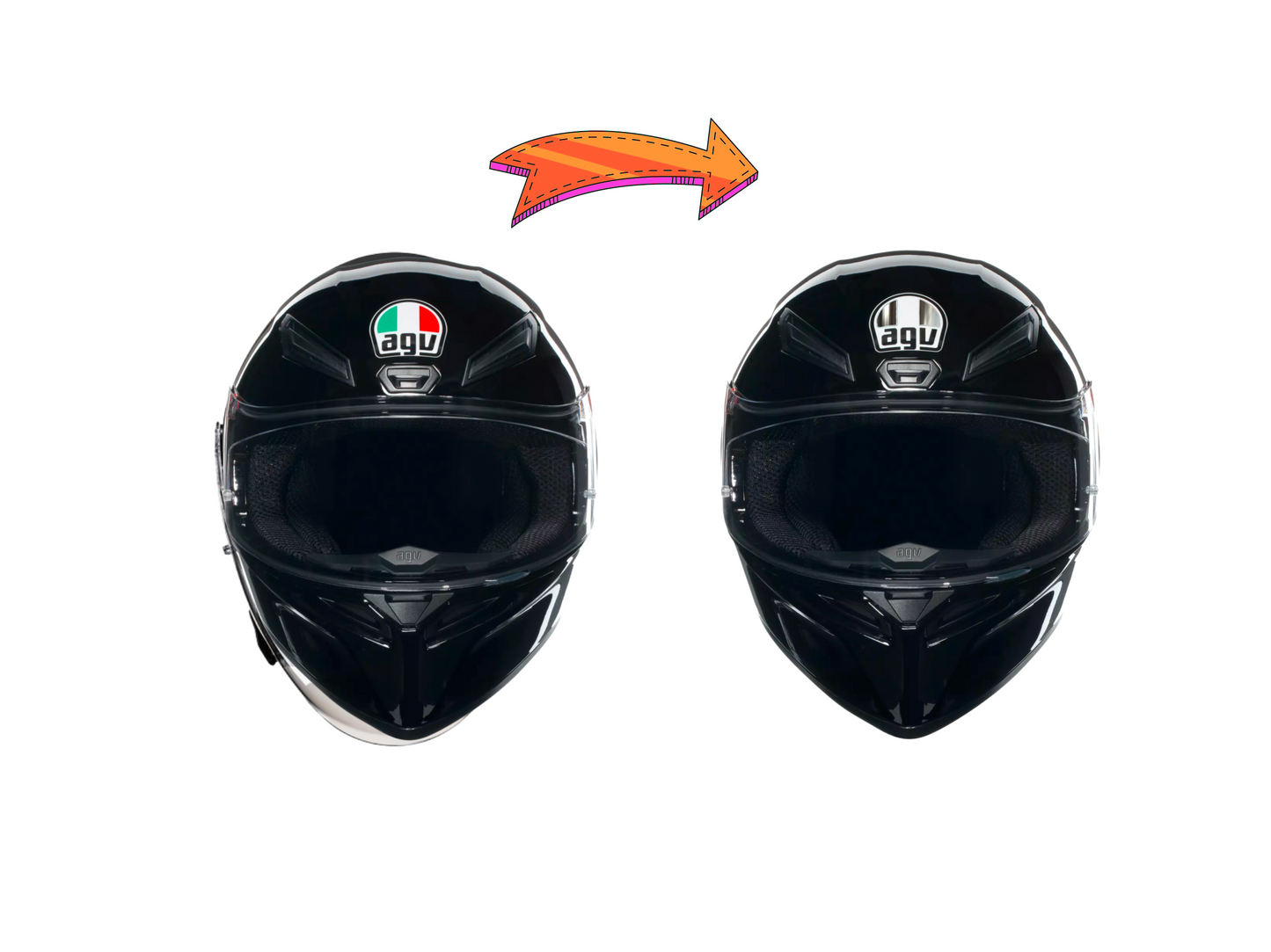 Stickers AGV miroir