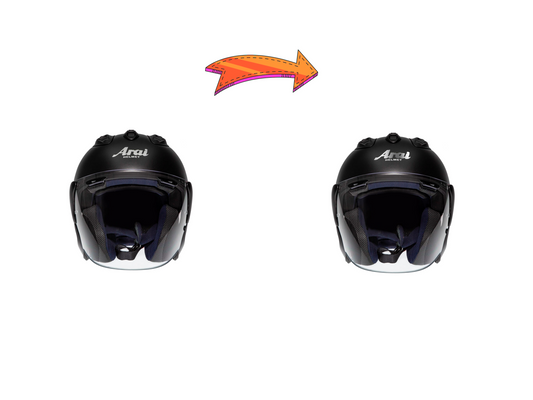 Stickers Arai miroir